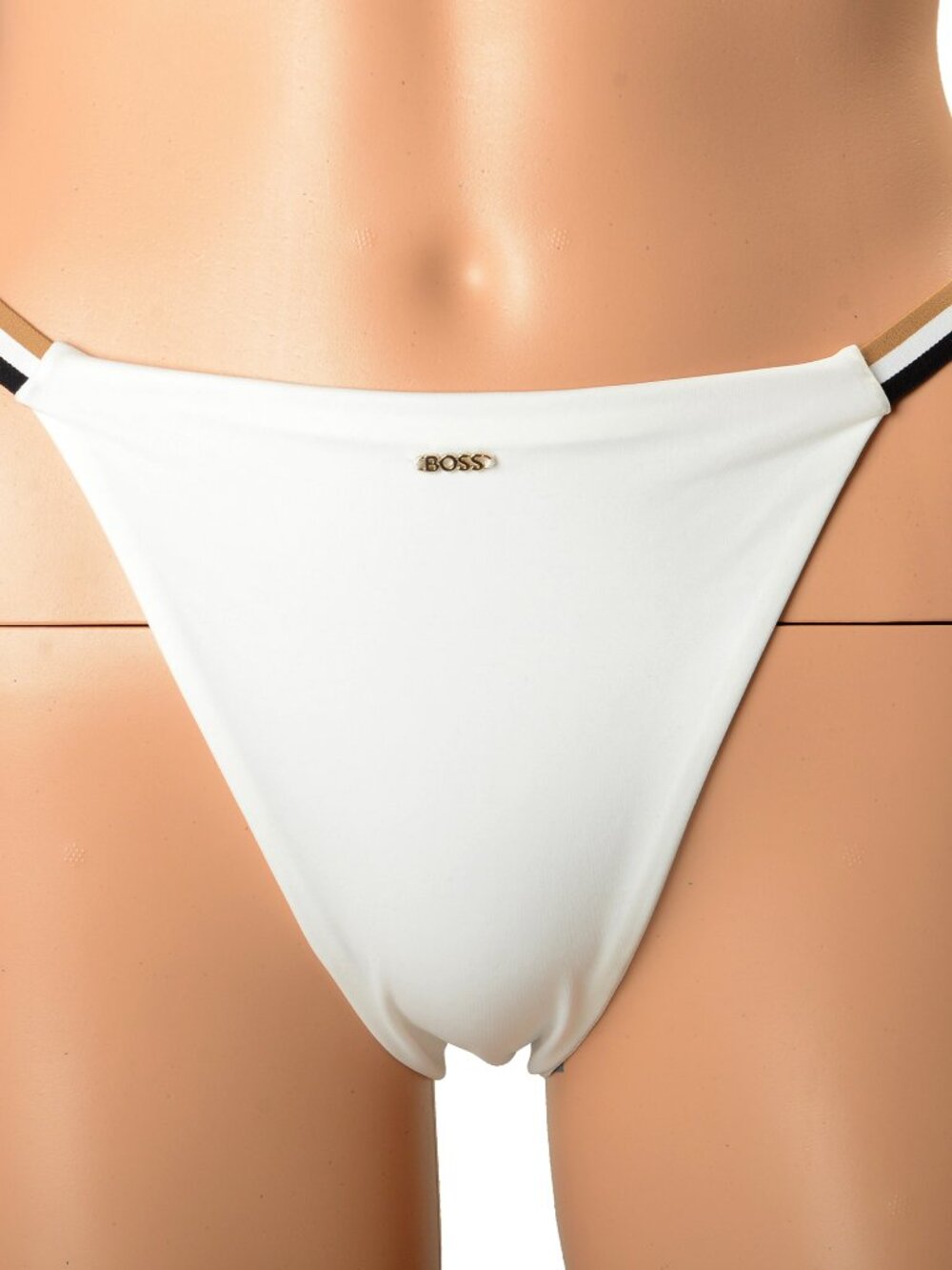 Hugo Boss Women's "Iconic Brief" White Swim Bikini Bottom US S IT 40